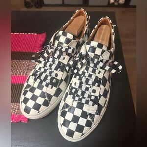 Pre-owned Men’s Givenchy Checkered Casual Sneakers